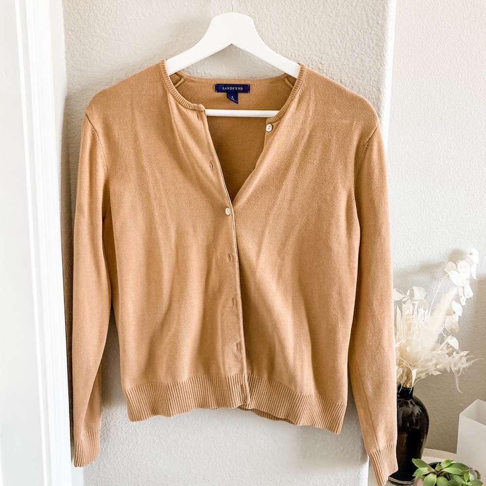 Lands End | cardigan | brown